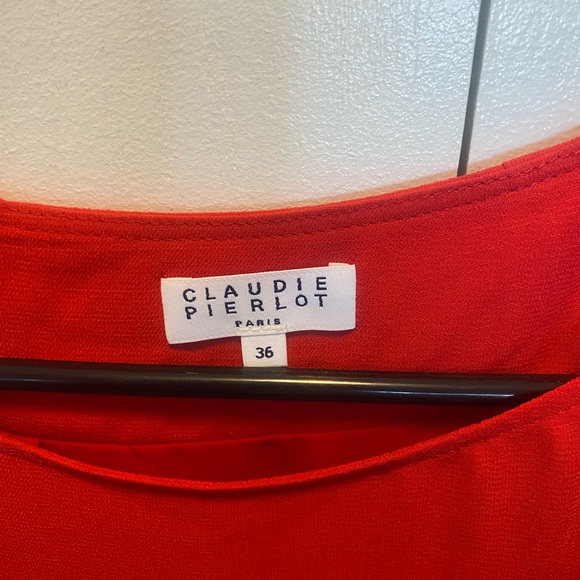 Claudie Pierlot Paris Red Dress Size 36 - Picture 3 of 6